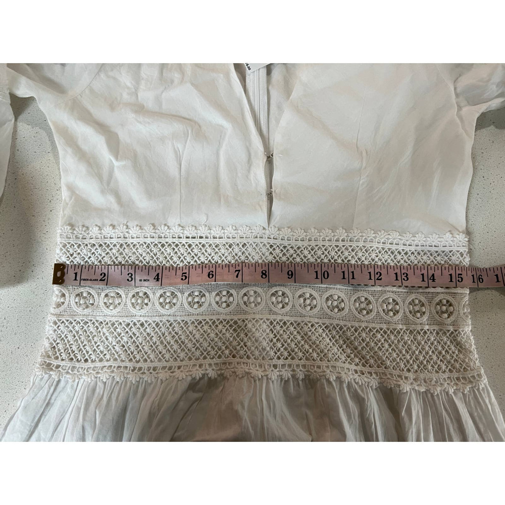 Area Stars Crochet Lace Mini Dress White Size L NWT - Picture 8 of 10